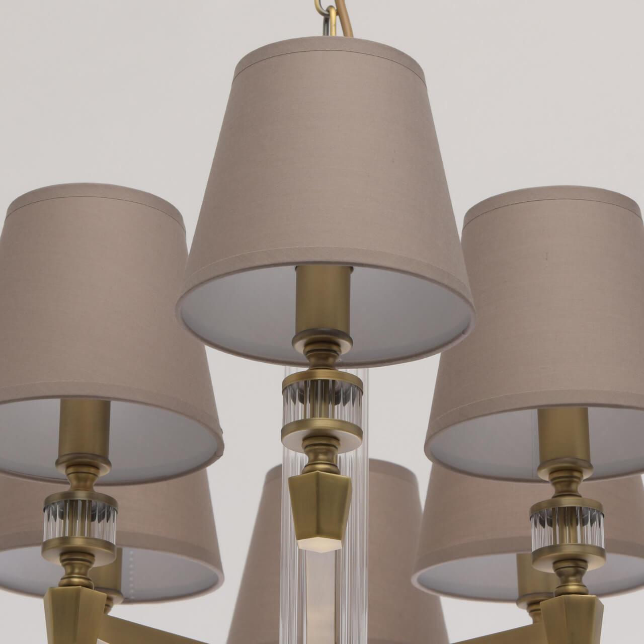 Подвесная люстра MW-Light Дэль Рей 7 700012312 MW-LIGHT ДИЗАЙНЕРСКИЕ, ДЭЛЬ РЕЙ 187731 Серый  - Вид №3