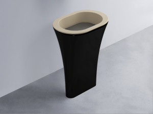 AMLA65-AV+AMPILO-FN+AMCOLO-N Раковина Amedeo Ovale отдельностоящая cielo Enjoy + Amedeo