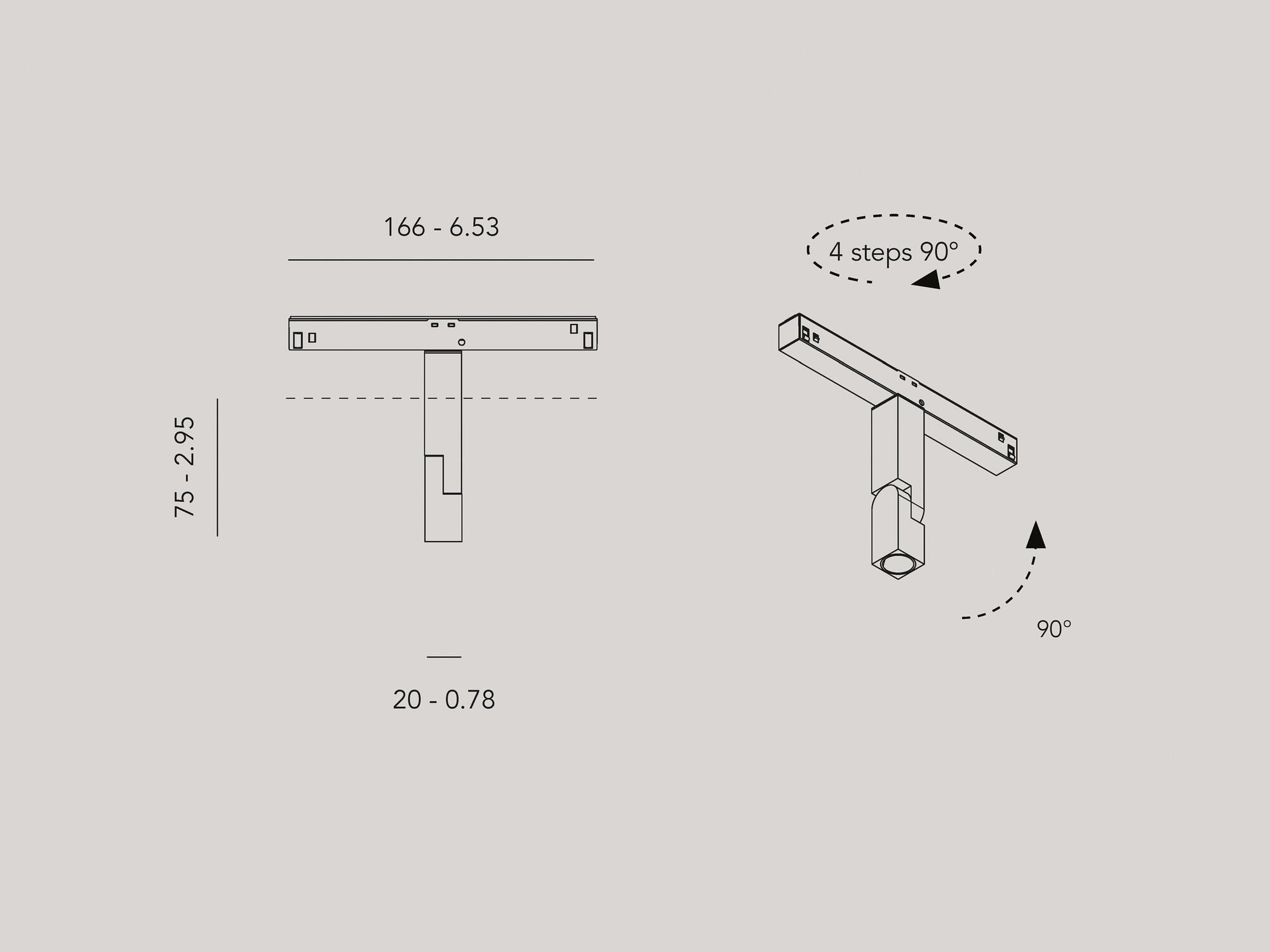 Eden Design Освещение трека из анодированного алюминия °online sun-id-1373097 - Вид №10