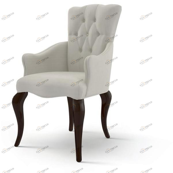 Carpanese Home Стул из ткани с тафтингом и подлокотниками Heritage 5119