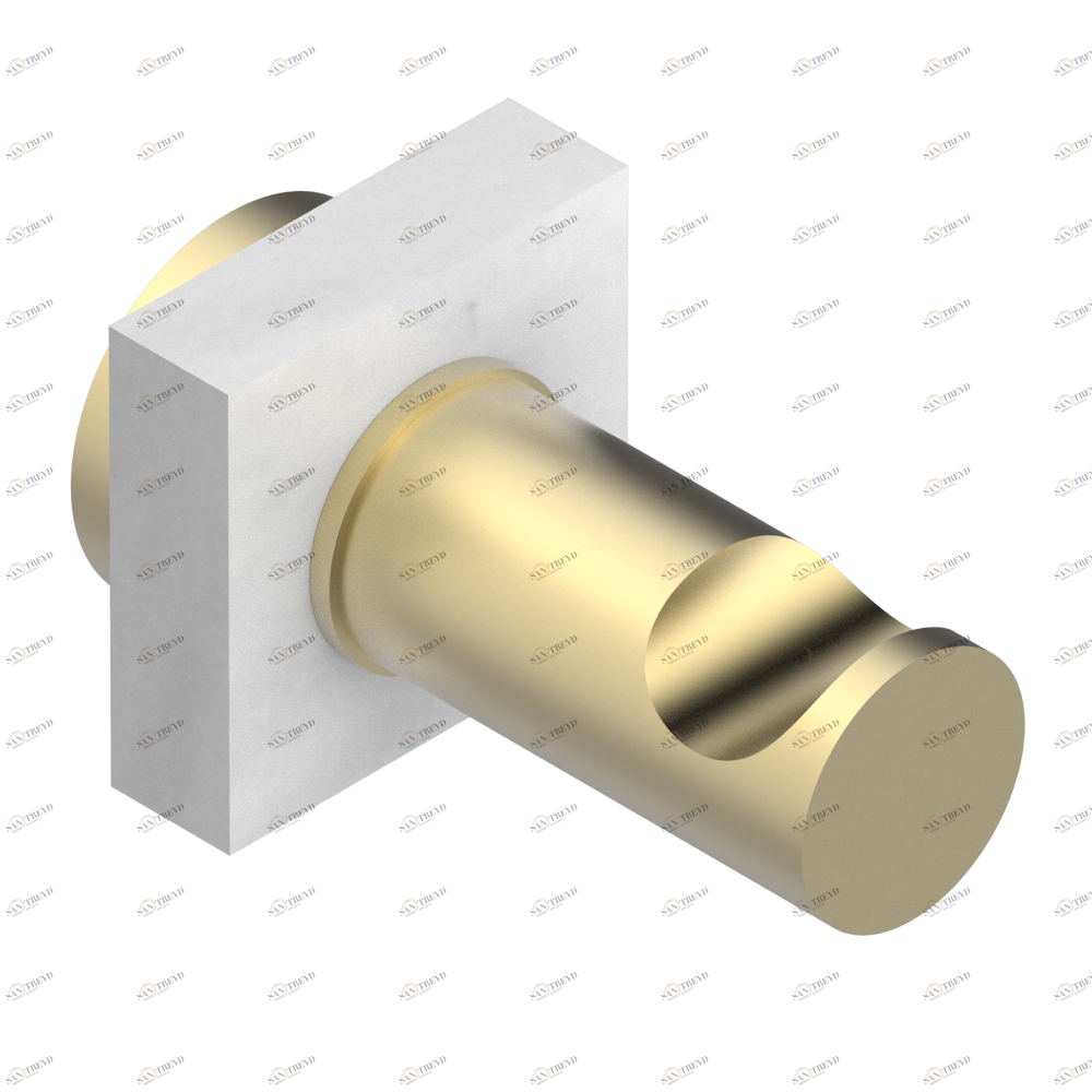 G3V-517 Крючок для халатов одинарный Thg-paris Montaigne marbre blanc Vénus Покрытие PVD матовая латунь G3V-517 CAT.F