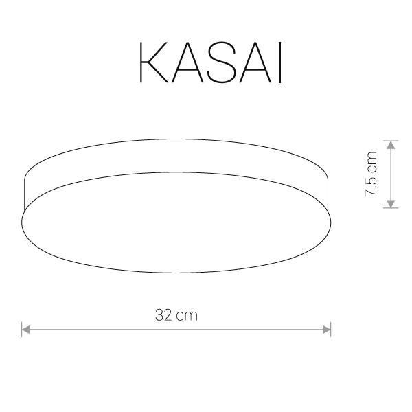 Потолочный светильник Nowodvorski Kasai 9491 NOWODVORSKI KASAI 203676 Белый;серебро  - Вид №1