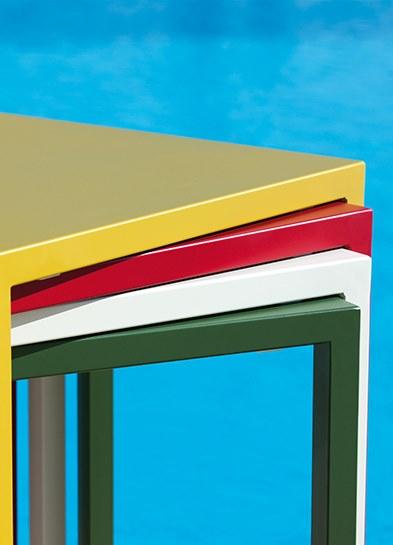 Vermobil Низкий штабелируемый металлический садовый столик Quatris Qt6060l - qt8060l - Вид №1