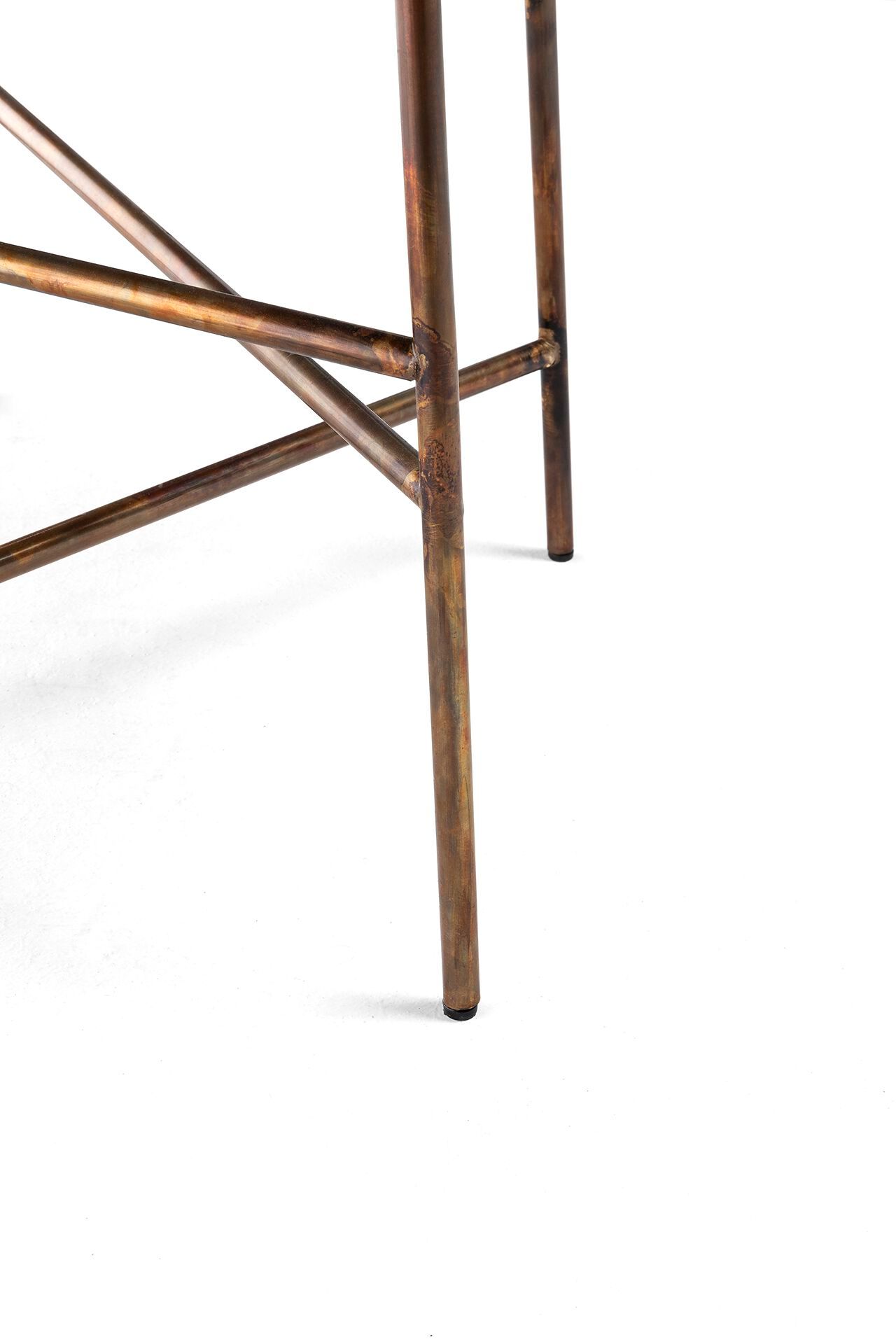 Круглый латунный садовый журнальный столик Exteta 10th ARCH-00015810 - Вид №3