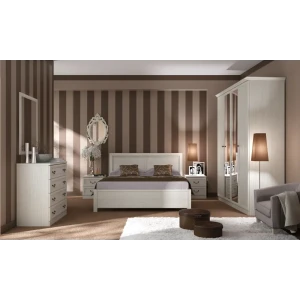 91838246 Кровать двуспальная Шатура Camilla 207.30x99.60x167.80 см ЛДСП цвет STLM-1527333