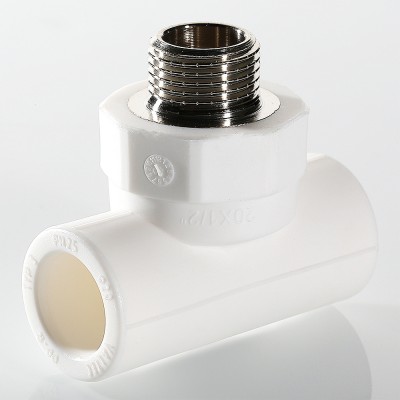 VTp.733.0.02004 Фитинг полипропиленовый – тройник с переходом на наружную резьбу Valtec 20 мм х 1/2"  - Вид №3