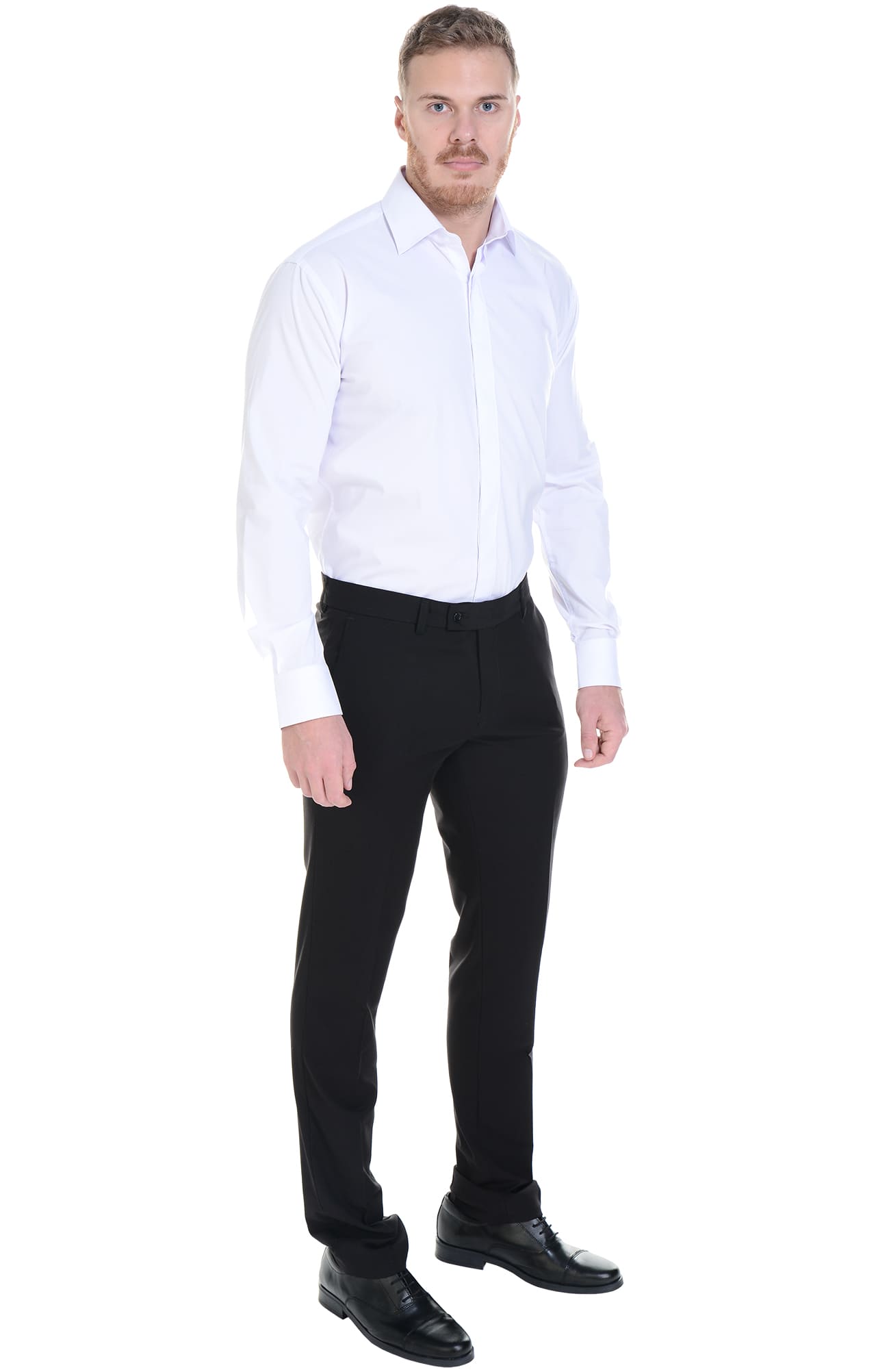 62469 Рубашка мужская  white El-Risto  Корпоративная одежда  размер 43/176-182  - Вид №6