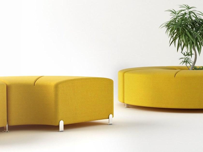 ACTIU Круглая скамья из ткани без спинки Bend sun-id-1366041 - Вид №2