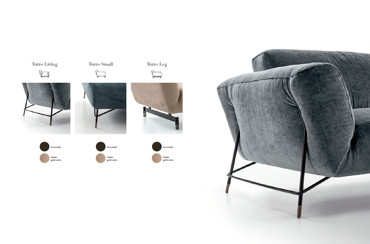 Диван TURRO NICOLINE SALOTTI 5202 + 1602 + 5001  - Вид №3