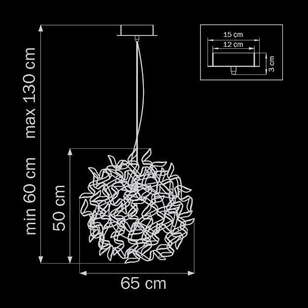 Подвесной светильник Lightstar Turbio 754124 Хром LIGHTSTAR ДИЗАЙНЕРСКИЕ, TURBIO 070449 Хром  - Вид №1