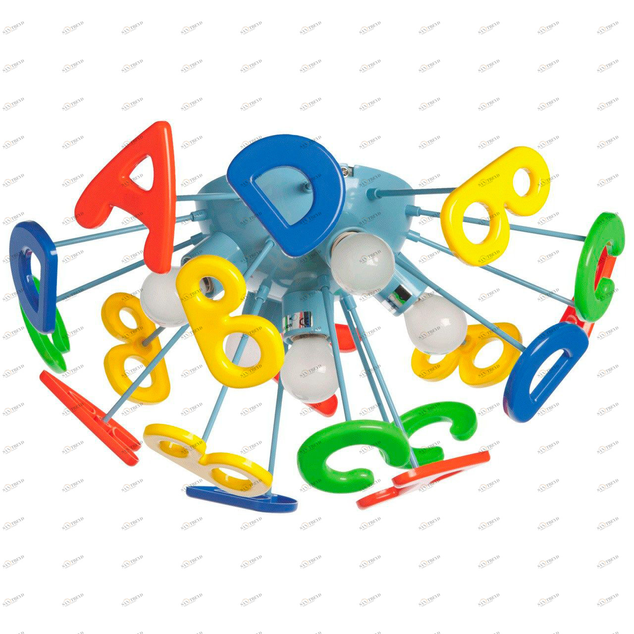 Потолочная люстра MW-Light Улыбка 365013705 MW-LIGHT УЛЫБКА 182786 Разноцветный 