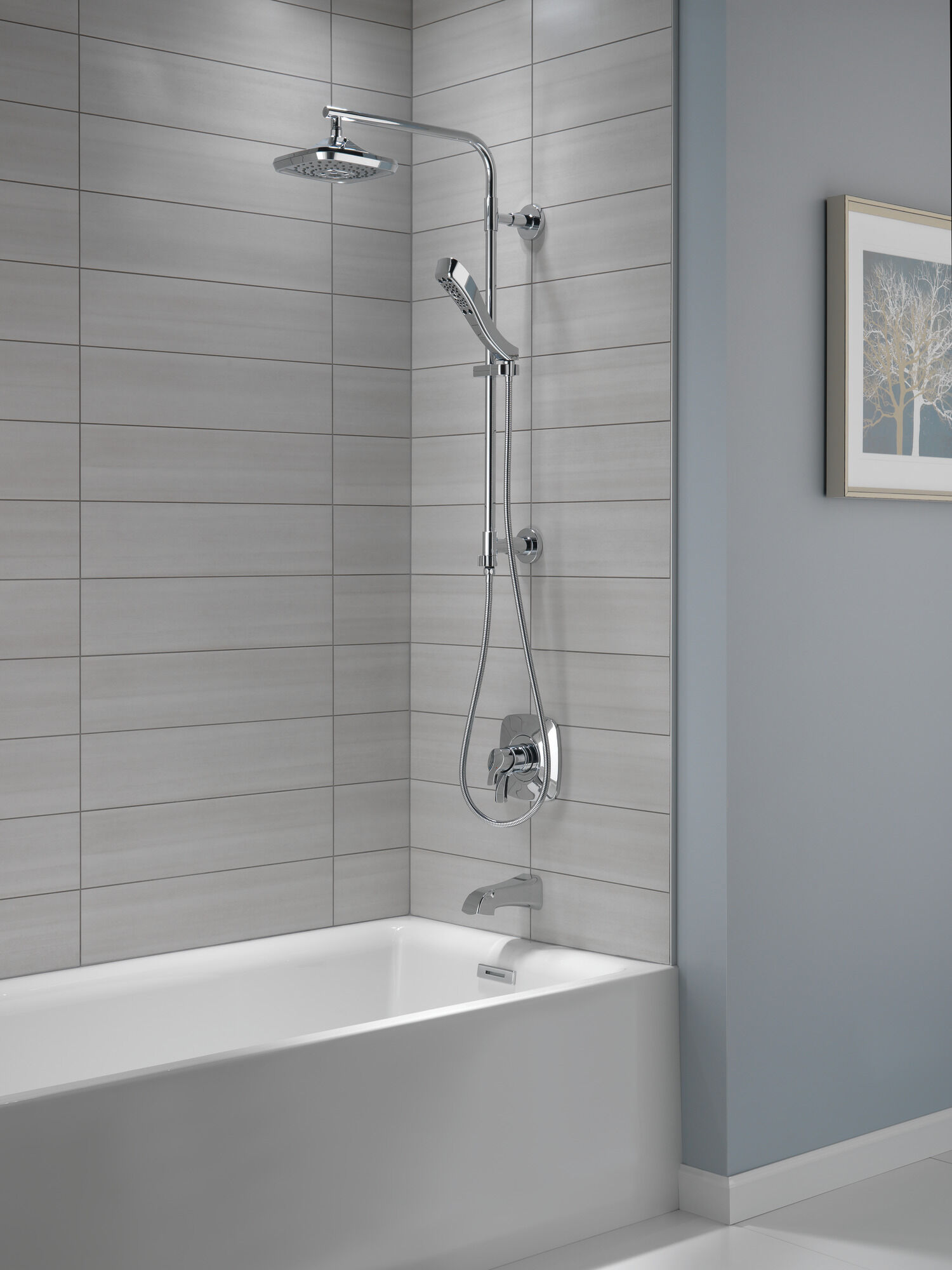 58820-BL Душевая стойка 26 дюймов, круглая Delta Faucet Universal Showering Матовый черный  - Вид №14