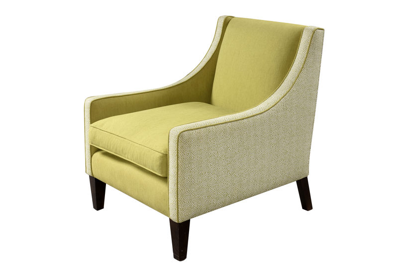 LU003A Кресло Хокни с фиксированной спинкой ijlbrown  - Вид №1