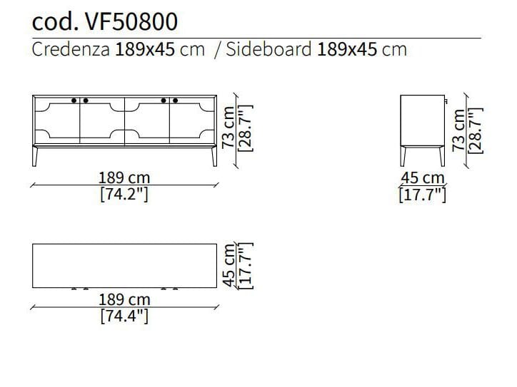 Деревянный шкаф Vittoria Frigerio CRIVELLI ARCH-00016445