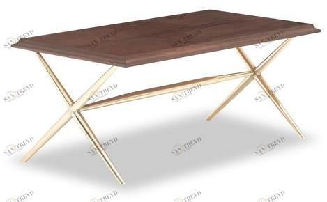 Enza Home Низкий прямоугольный деревянный журнальный столик Elegante sun-id-1513963