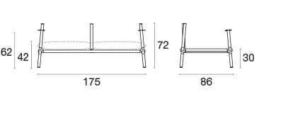 2-местный тканевый садовый диван emu Terramare ARCH-00108759 - Вид №4