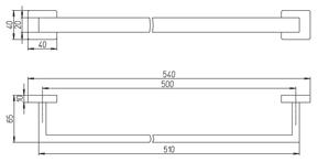 Paini Dax-R 84CR002 держатель для полотенец  - Вид №3