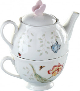 10546691 Lenox Сервиз чайный "Эгоист.Бабочки на лугу" на 1 персону 3 предмета Фарфор