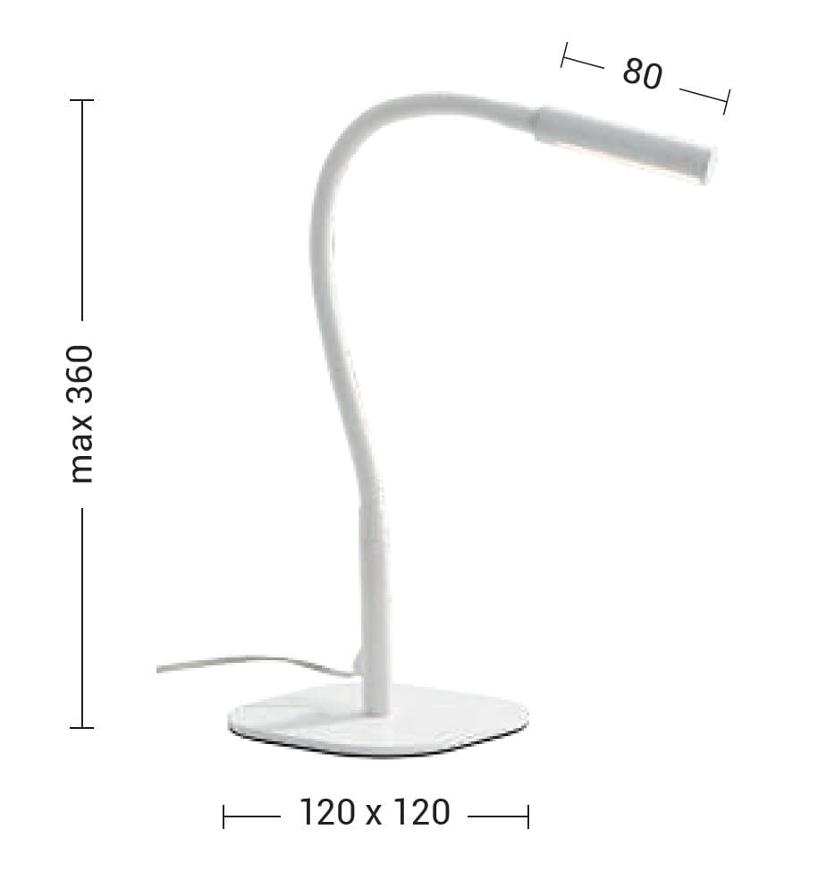 Настольная лампа с гибкой рукояткой Rossini Illuminazione Fringe ARCH-00013345 - Вид №2