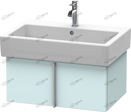 VE610500909 Vero Тумбочка подвесная Светло-голубой матовый декор Duravit