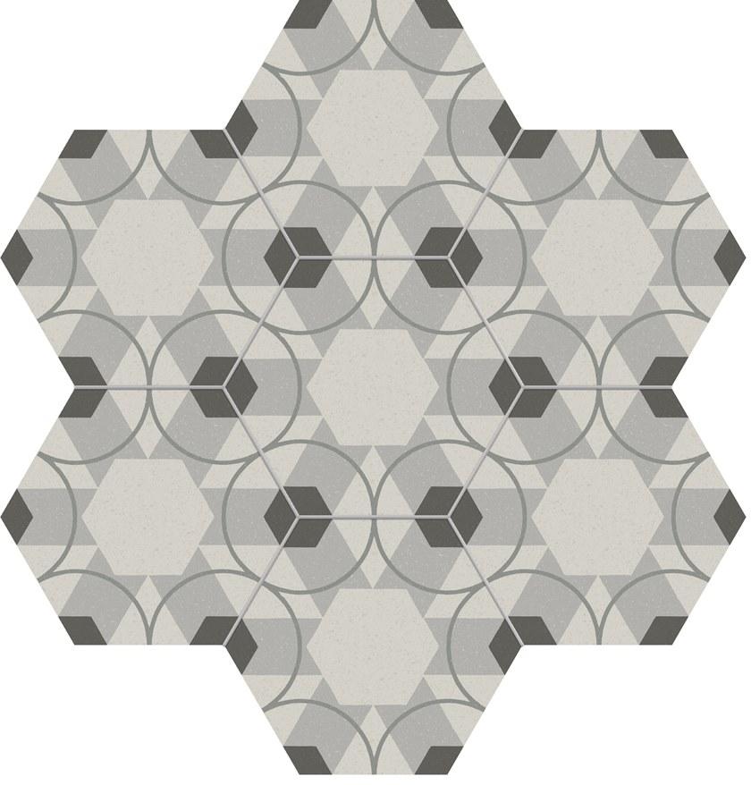 Marca Corona Настенная / напольная плитка из керамогранита с эффектом энкаустики Paprica sun-id-1357298 - Вид №5