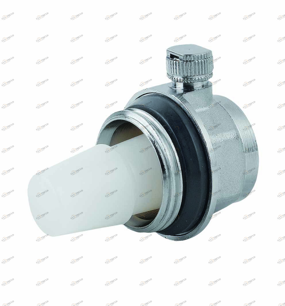 Carlo Poletti V04502G Клапан ручной выпуска воздуха для радиаторов, пластиковая рукоятка и кольцо PTFE 