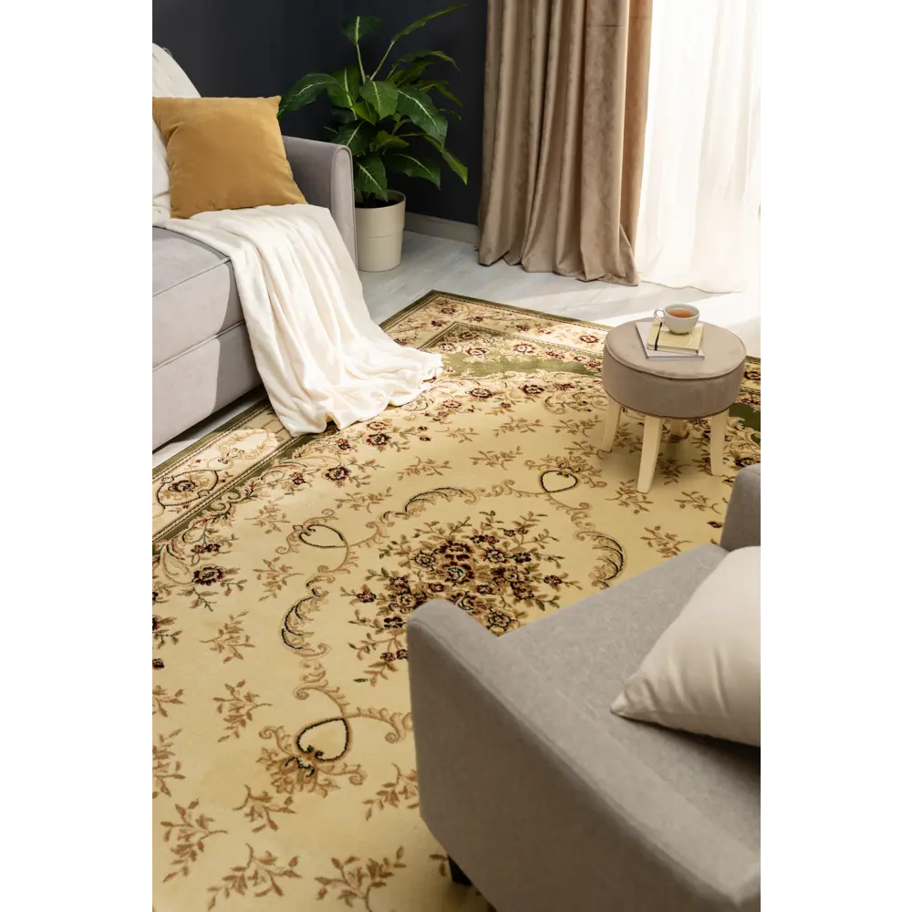 Ковер полипропилен Fortune L006Y 60x100 см цвет зеленый MERINOS STLM-2110825 - Вид №4