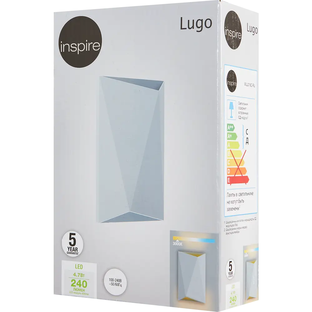 INSPIRE Lugo — дизайнерское бра с теплым светом для современного интерьера 84265170 STLM-0918029 - Вид №4