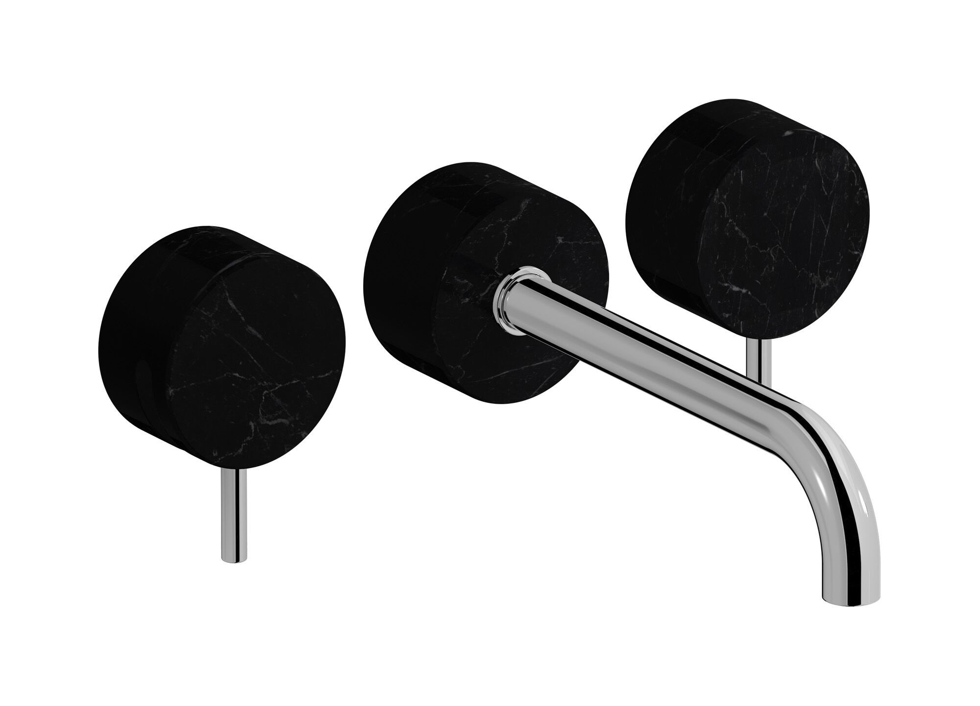 Мраморный настенный смеситель для раковины с 3 отверстиями IB мрамор + мрамор Elle ARCH-00113377 - Вид №2