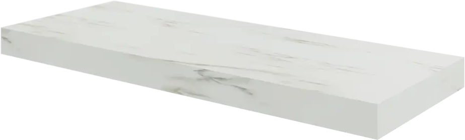 82877534 Полка настенная Spaceo White Marble 60x23.5 см МДФ цвет белый мрамор STLM-0037378