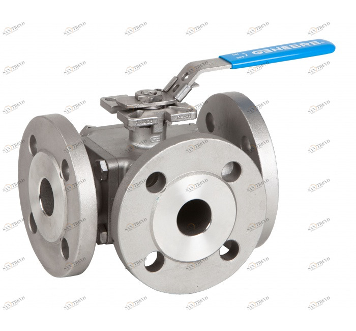 GENEBRE 2541 07 Фланцы DIN PN40 <DN50. Фланцы DIN PN16> DN503-ходовой полнопроходной шаровой кран. 2540 "L" отверстие / 2541 "T" отверстие 