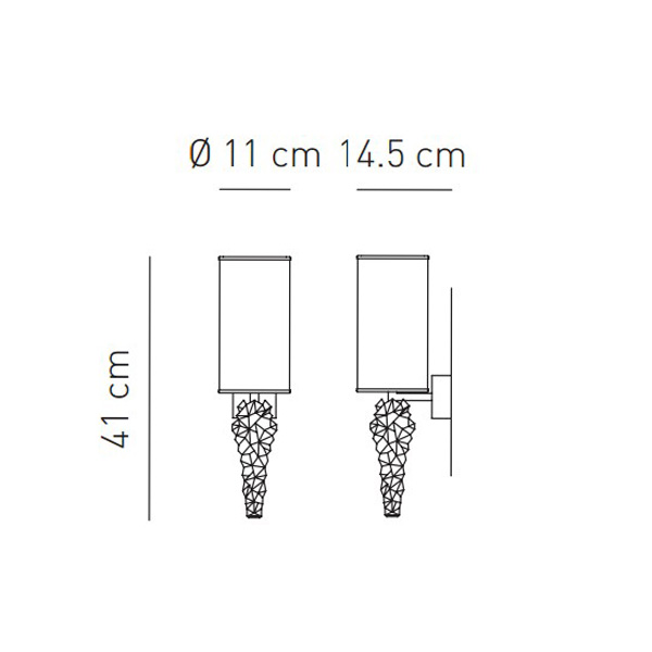 Светильник настенный белый Vistosi AP Subzer Chrome AXO LIGHT  00-3882675 Белый  - Вид №3