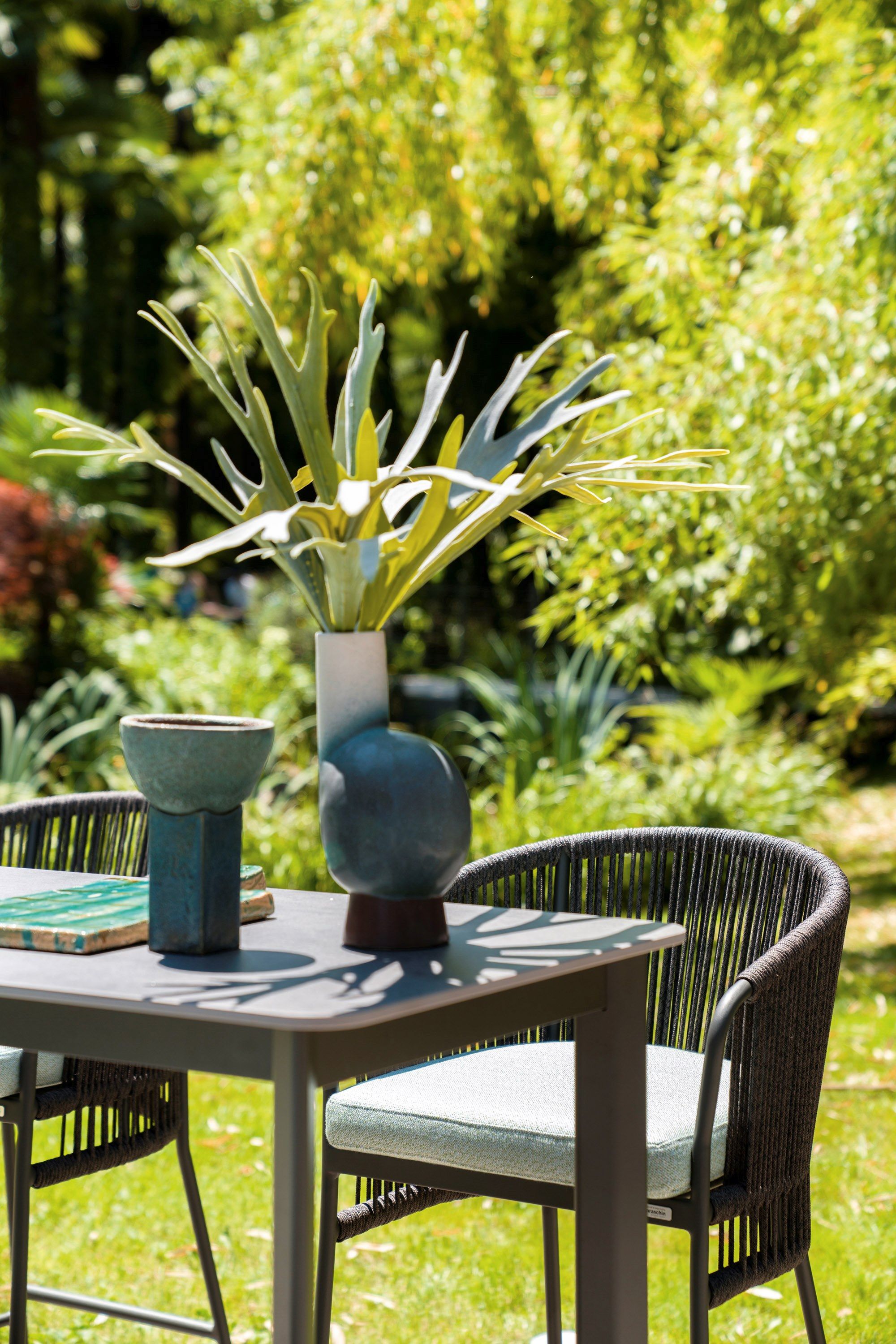 Алюминиевый высокий садовый стул с порошковым покрытием Varaschin Tibidabo ARCH-00023785 - Вид №3