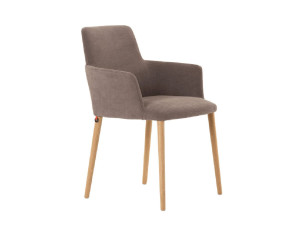 Мягкий тканевый стул с подлокотниками