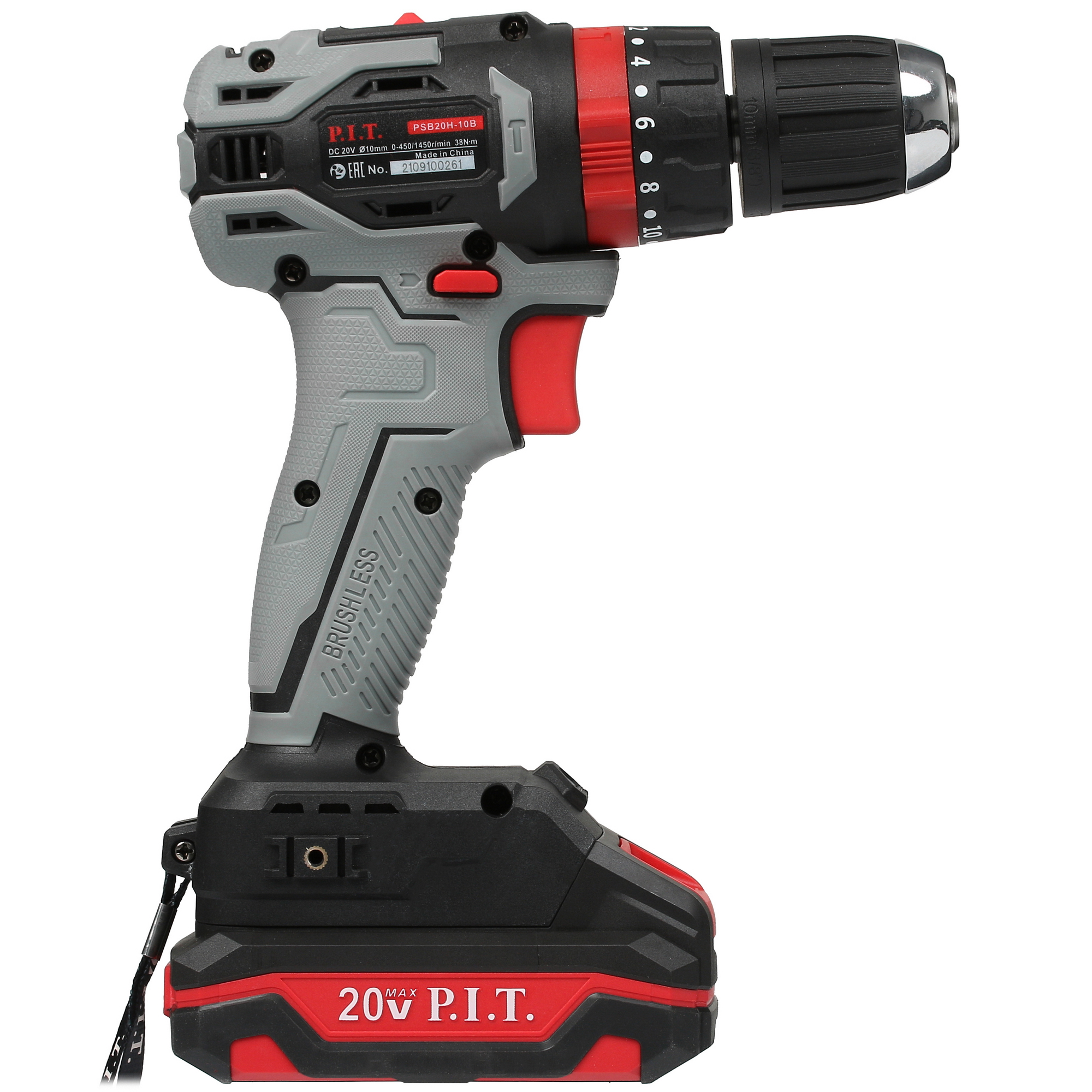 Дрель-шуруповерт PIT PSB 20H-10B/1 OnePower 20V 5333664 STDN-0045782 - Вид №1