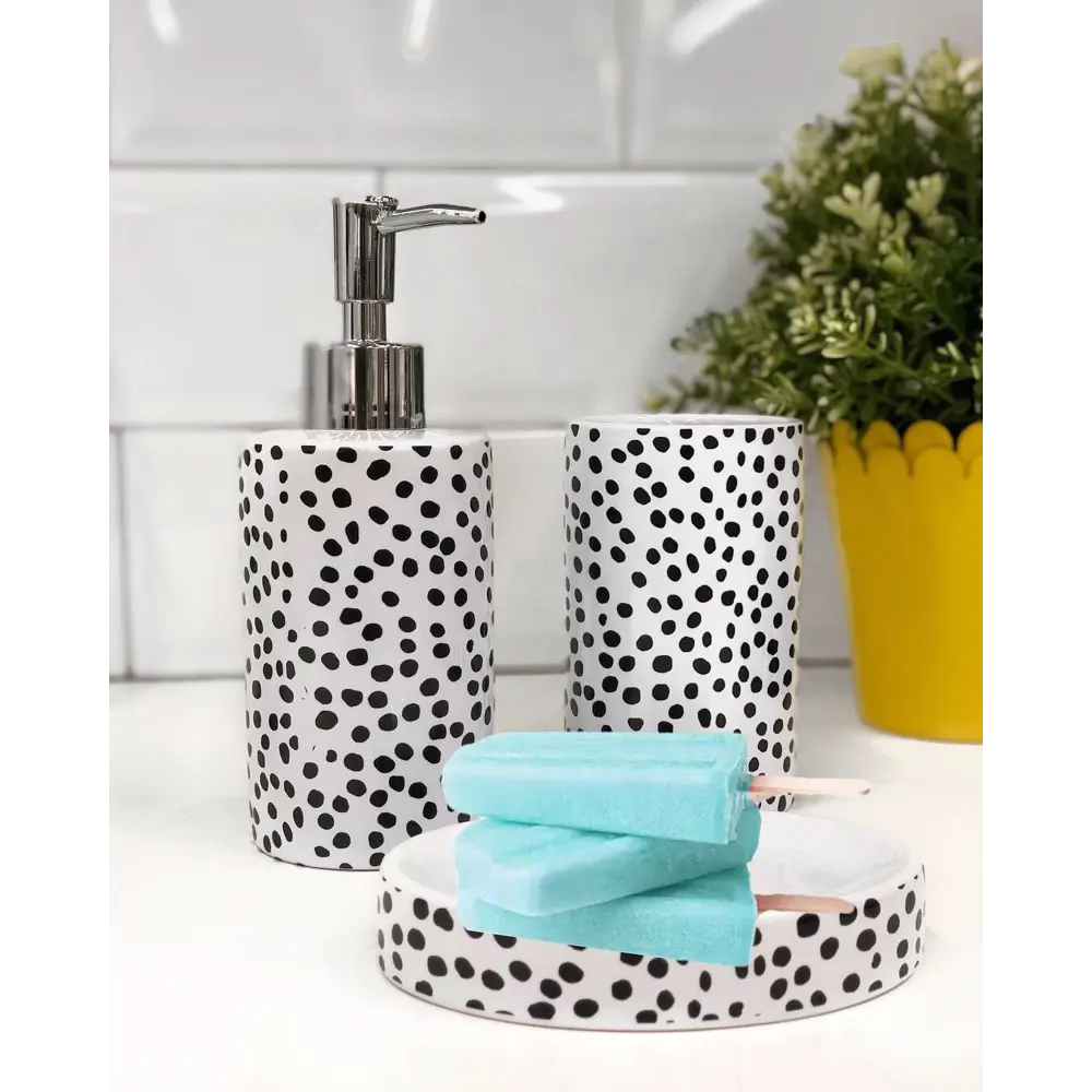 Стакан для зубных щёток «Spots», керамика 82040331 STLM-2038432 SWENSA - Вид №4