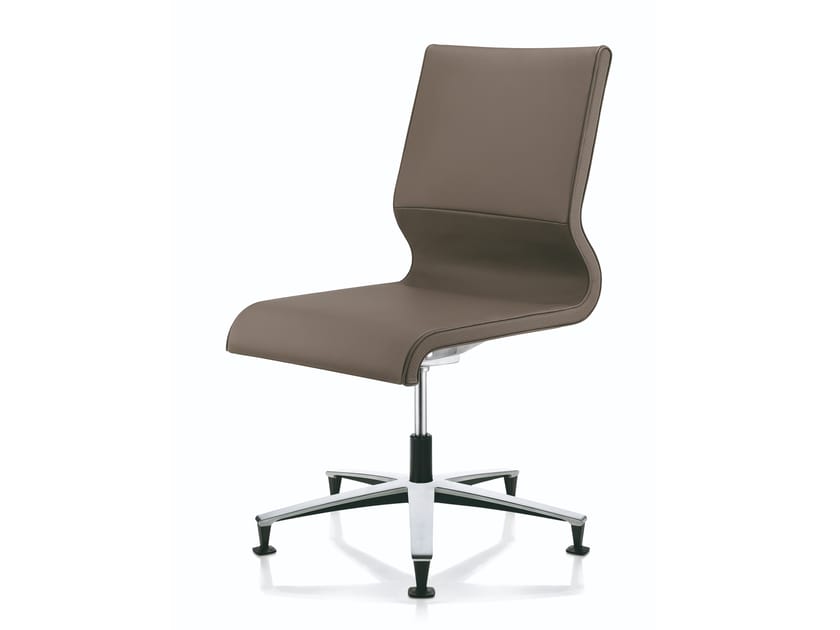 Регулируемый по высоте поворотный офисный стул из кожи ZÜCO Lacinta Comfort Line ARCH-00113309