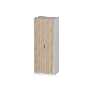 91368758 Шкаф распашной Furnistyle Лайф ЛШО-06 80x215x60 см ЛДСП цвет светлое дерево/дуб сонома STLM-1440587