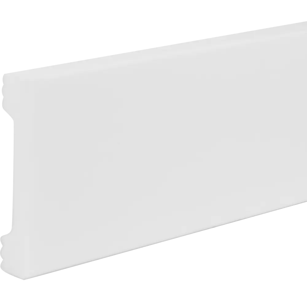 NMC Напольный плинтус квадратный белый 10х200 см из полистирола 84953810 STLM-0057333