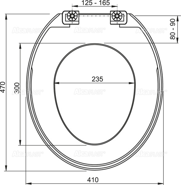 A3551 Крышка сиденье для унитаза ALCAPLAST  - Вид №1