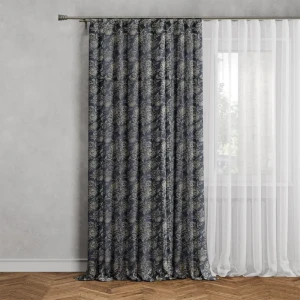 Штора ПАВЛОВО-ПОСАДСКИЙ ШЕЛК Беатрис с растительным орнаментом 200×280 см 89397610