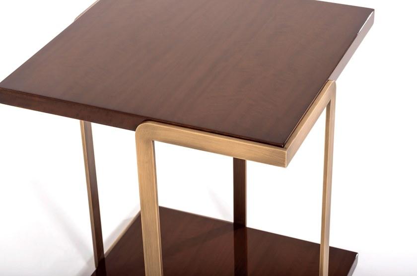 Stylish Club Квадратный журнальный столик из эвкалипта Bridge Scf.b04 - Вид №2