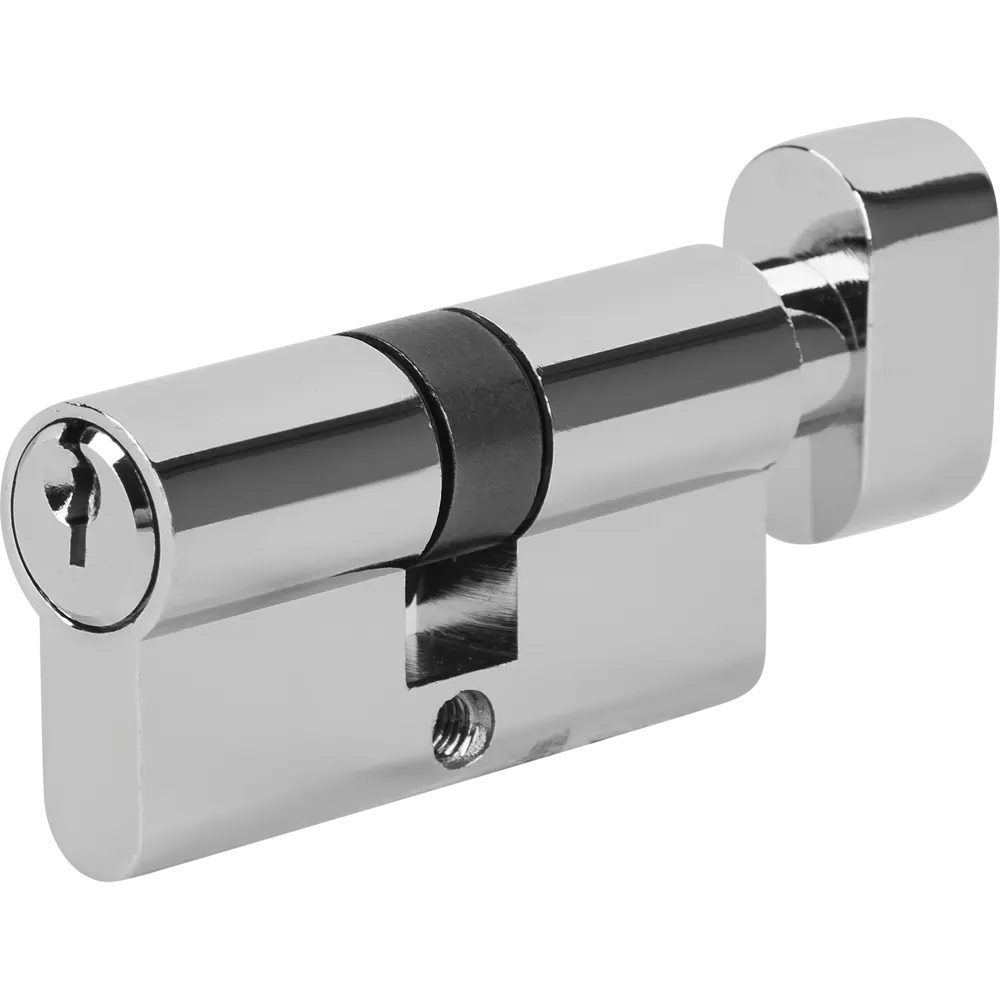 Цилиндр дверной НОРА-М с вертушкой и ключами, хромированный 83684378 ECO Z STLM-0043444