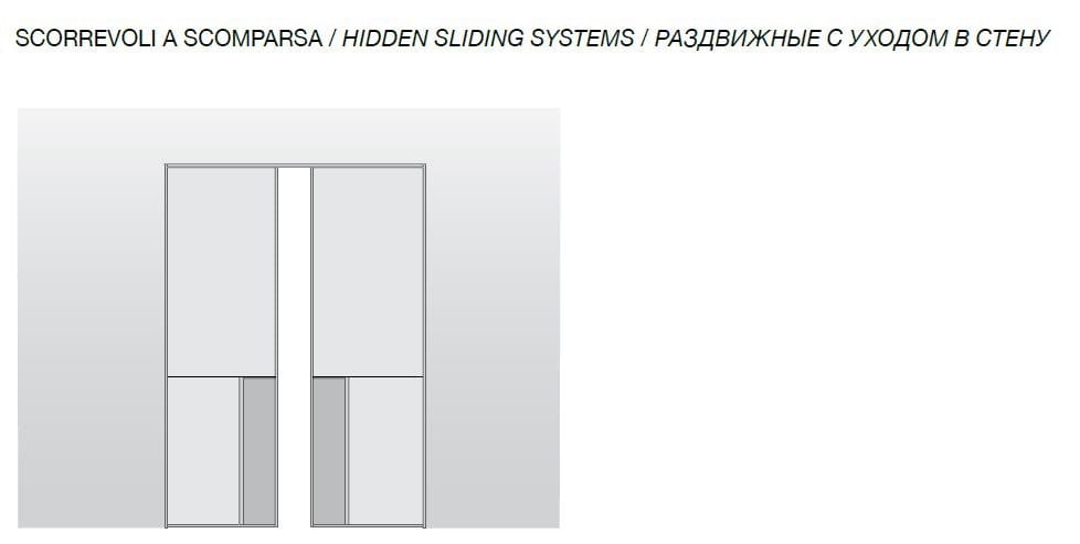 Кожаная раздвижная дверь Longhi Aluminiun Chic-Doors ARCH-00066349 - Вид №13