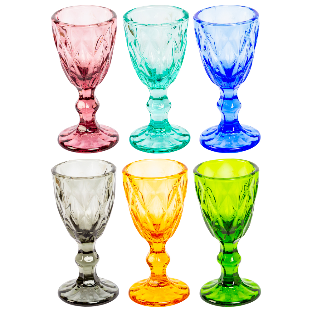 21091723 Комплект бокалов «Маркиз» мини-версия (6 штук, 6 цветов) Object Desire Светский прием 