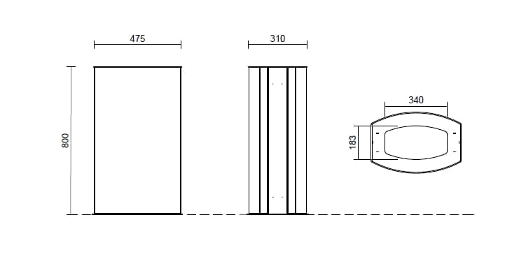 Стальные стойки для мусора Studio Città TECNO ARCH-00151268 - Вид №2