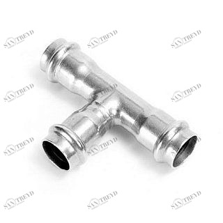 Тройник пресс 15 нержавеющая сталь IBP PS51300151515