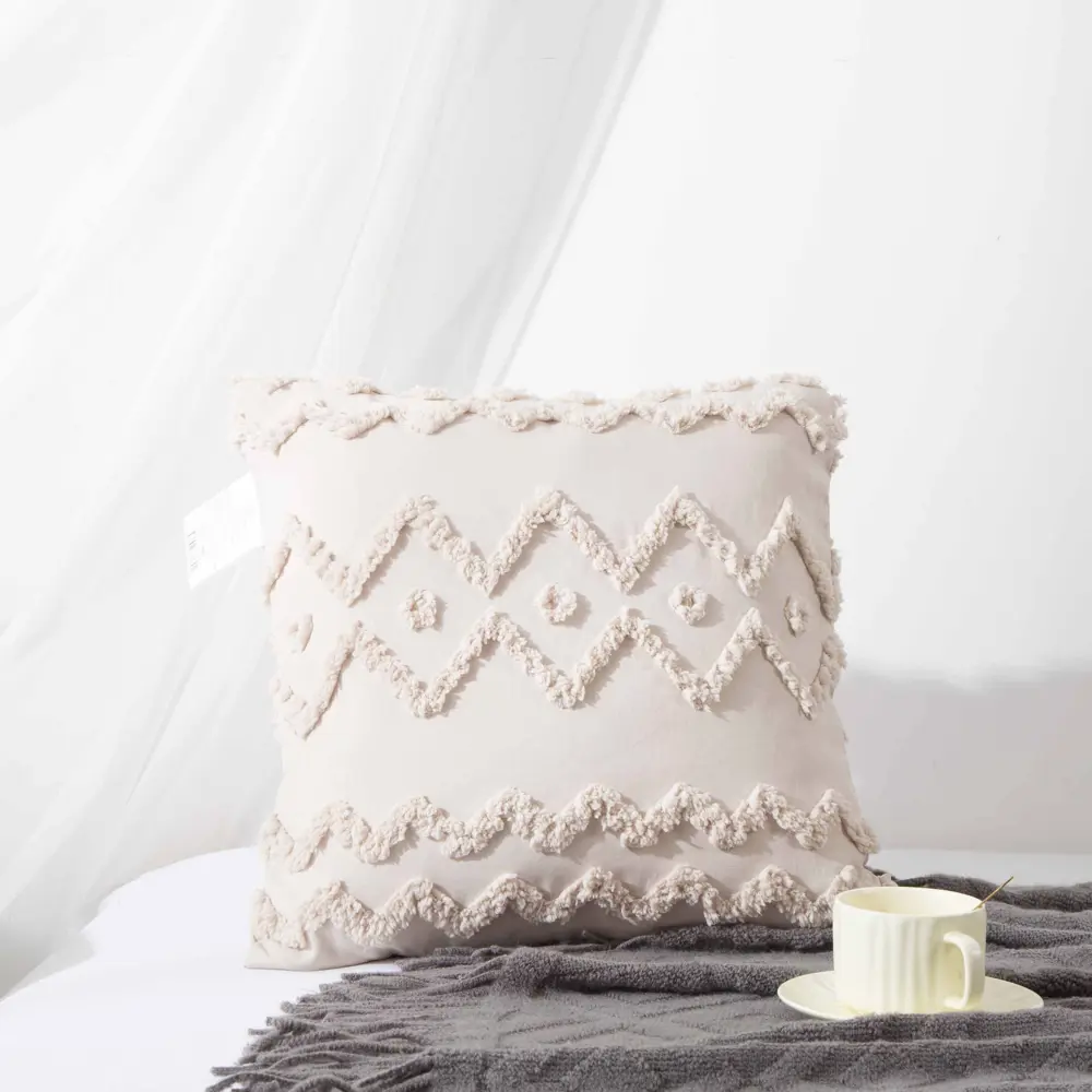 Декоративная подушка Милана 45×45 см бежевая 89428277 СТОЛИЦА ТЕКСТИЛЯ STLM-1574131 - Вид №3