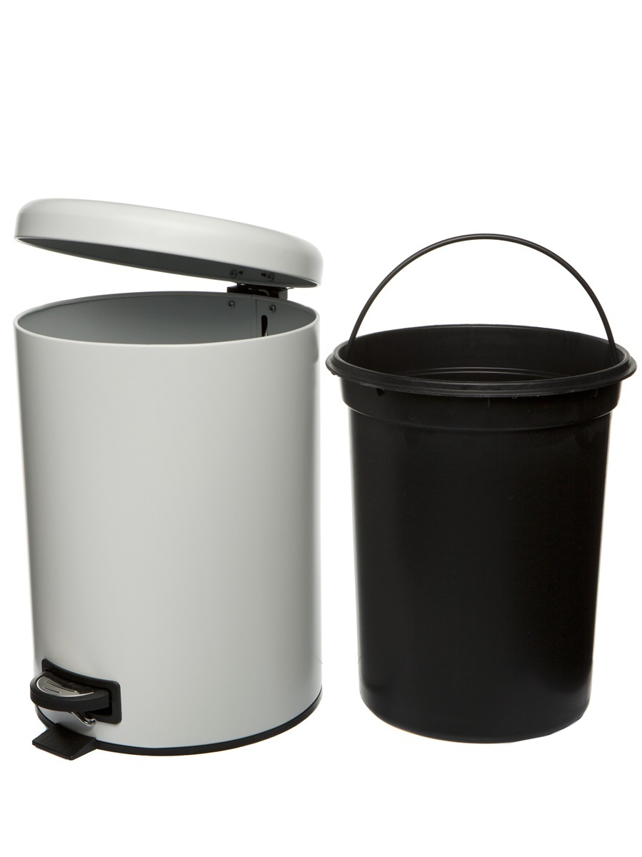 Вёдра с педалью и крышкой Pavo 12L White NAVAKO 11543 - Вид №2