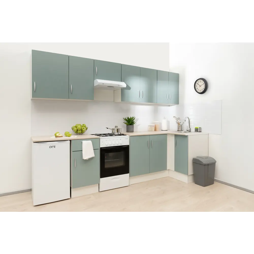 Шкаф напольный Палома-1 80x86х60 см МДФ цвет серо-зелёный Santreyd STLM-2117272 - Вид №7
